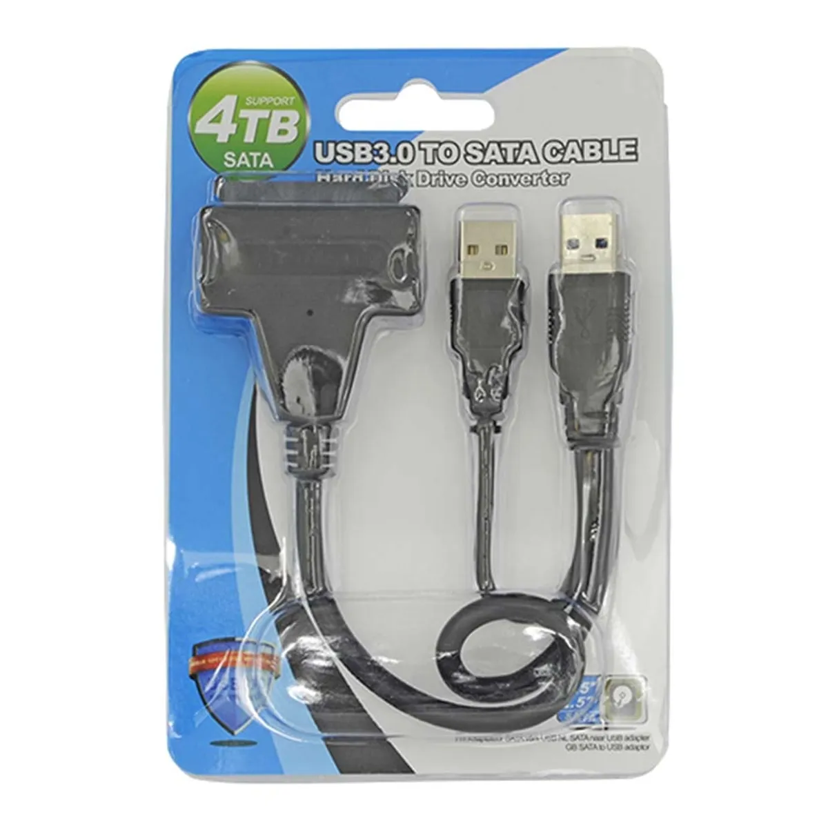 GENERICO - Adaptador Cable Usb 3.0 A Sata Ssd Disco Duro 2.5 Soporta 4TB