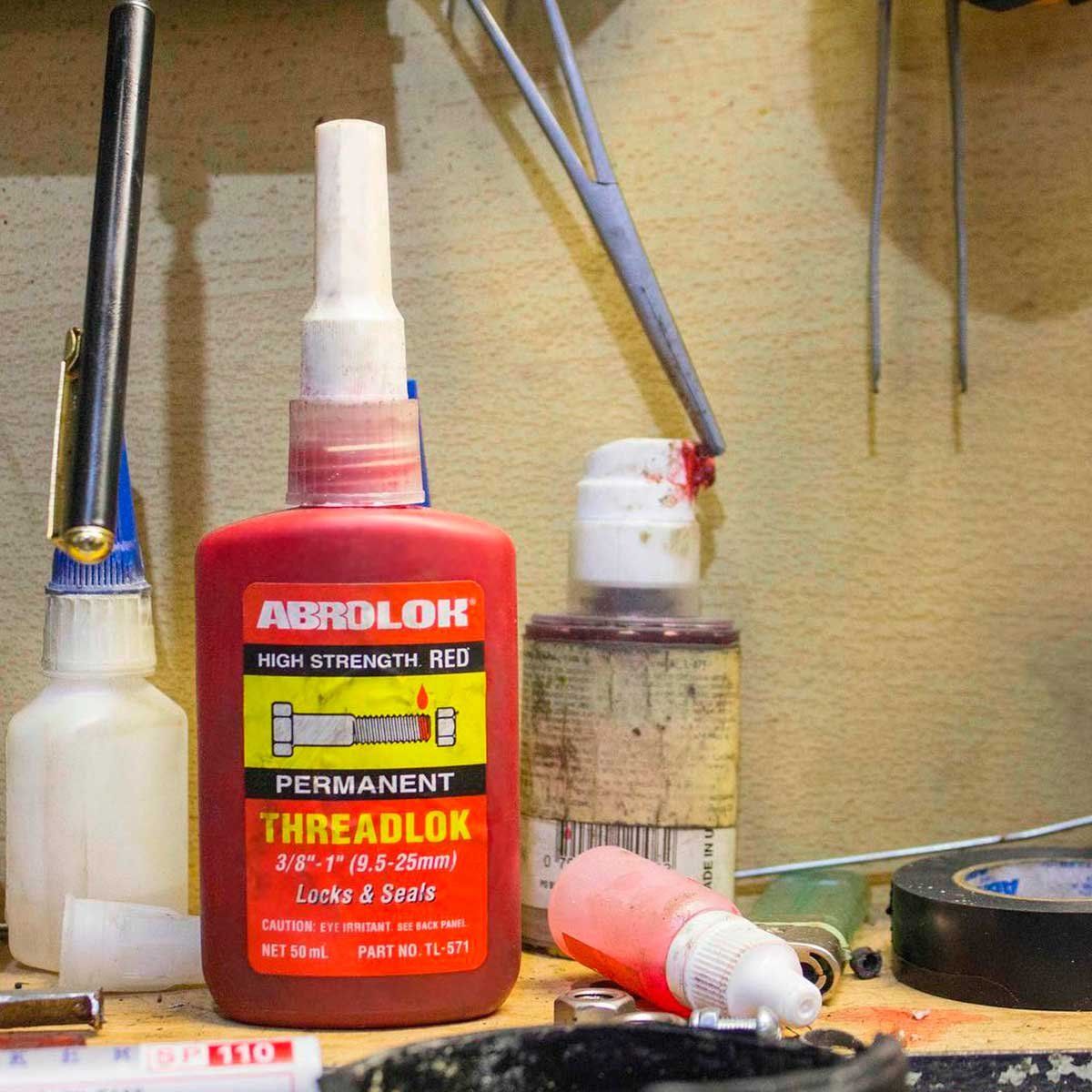 ABRO - ABRO Sellador de Rosca Permanente Roja TL-571