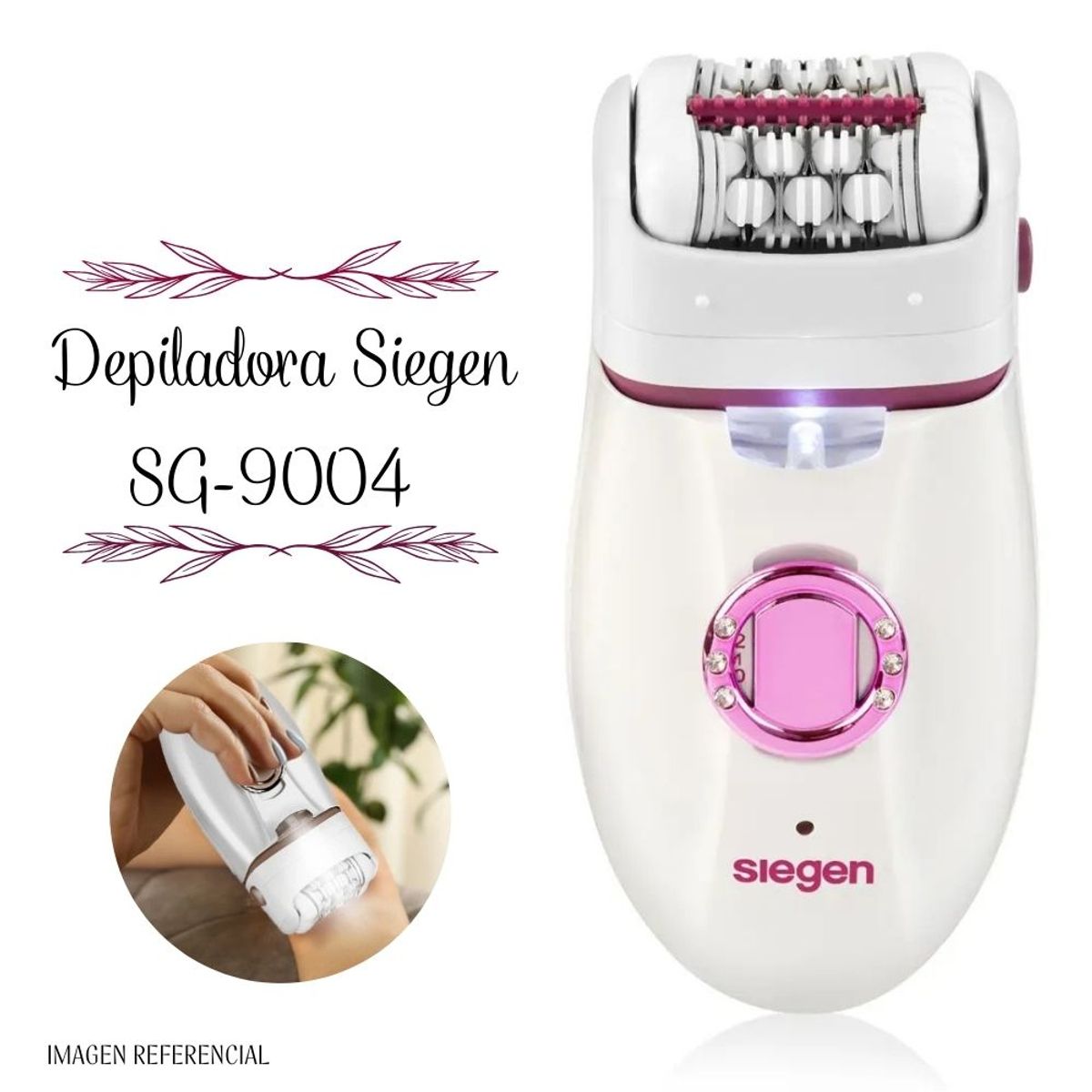 SIEGEN - Depiladora siegen con sistema de 30 pinzas SG9004.