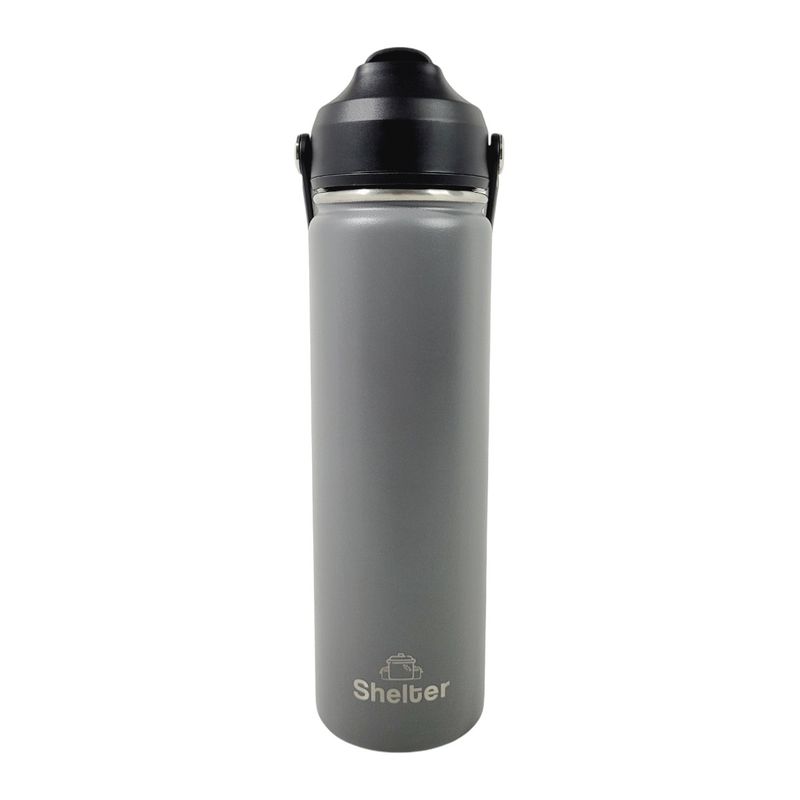 SHELTER - Shelter Sport Bottle Grey 650ml 22oz de Acero Inoxidable