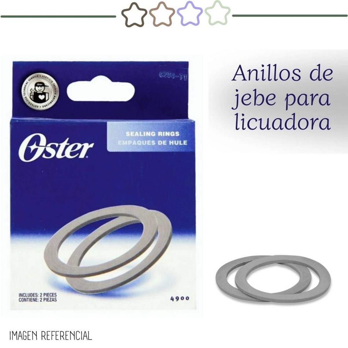 OSTER - Anillos de gebe para licuadora OSTER