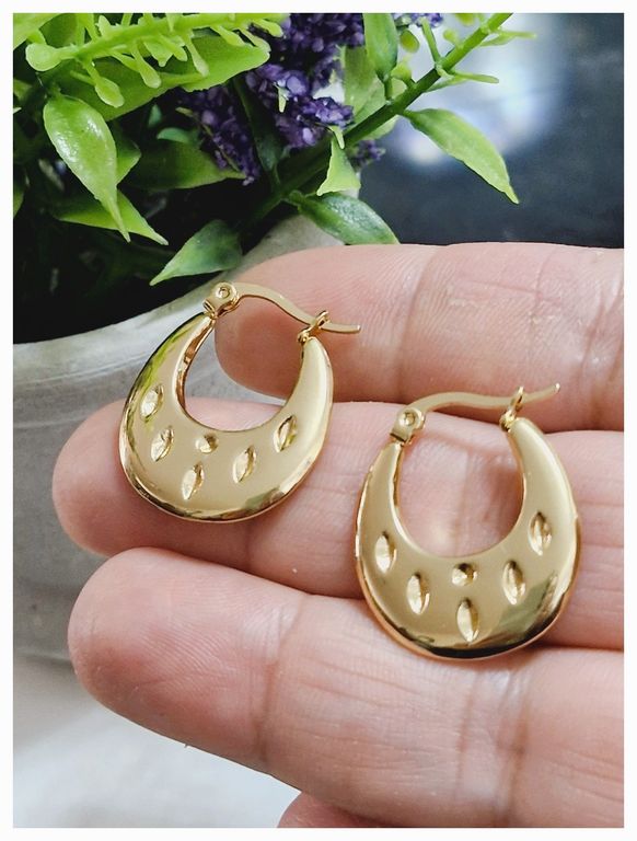 Hermosas Argollas Jenny Chunky Labradas GENERICO