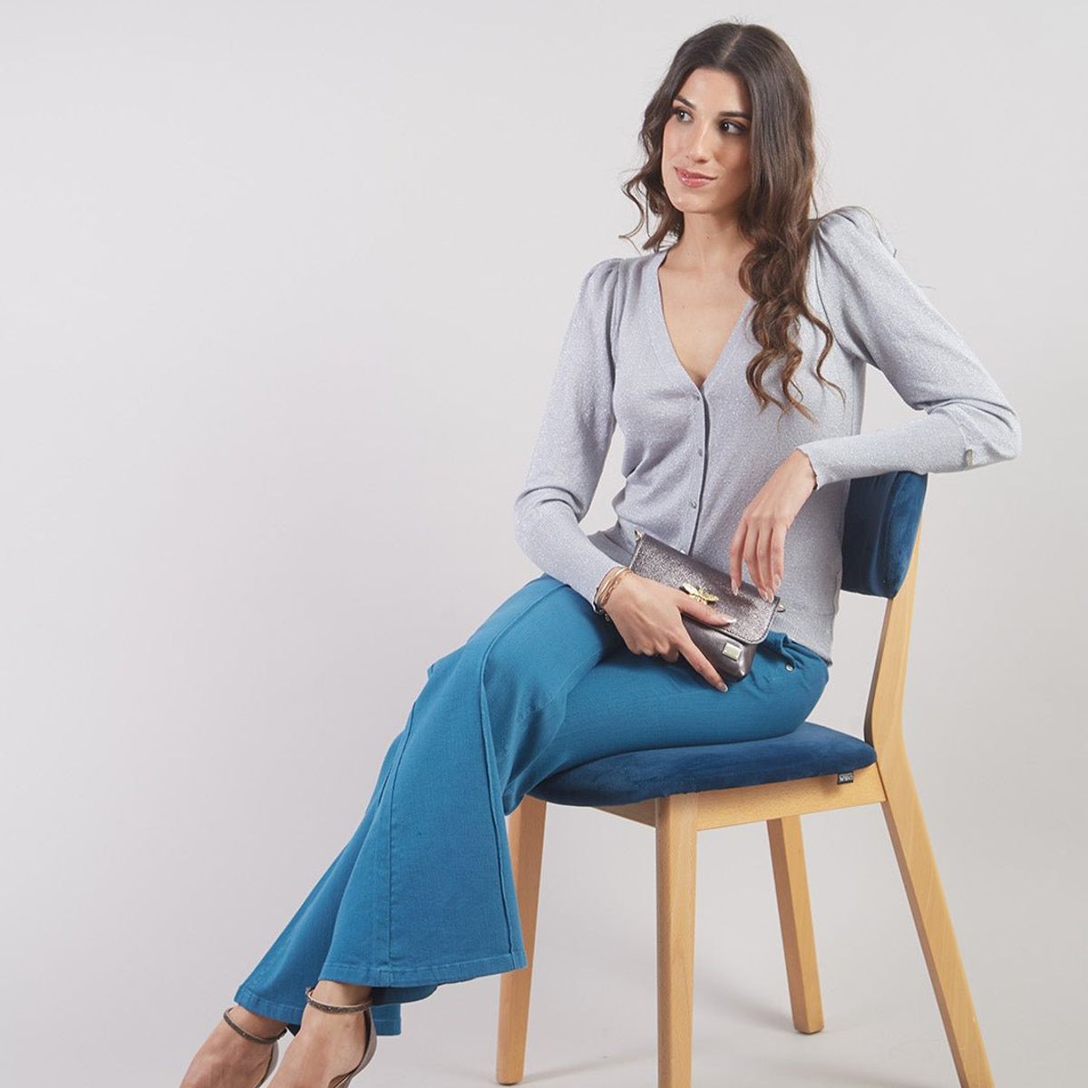 MICHELLE BELAU - CHOMPA CARDIGAN MANGA LARGA CH00954DLX TVAG S