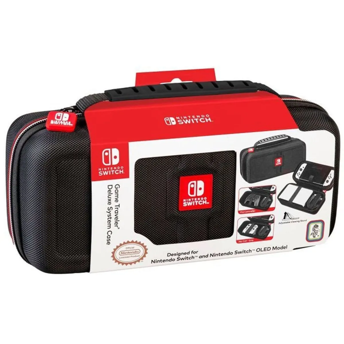 NINTENDO - Estuche Original Game Traveler Deluxe Travel Case Oled NEGRO