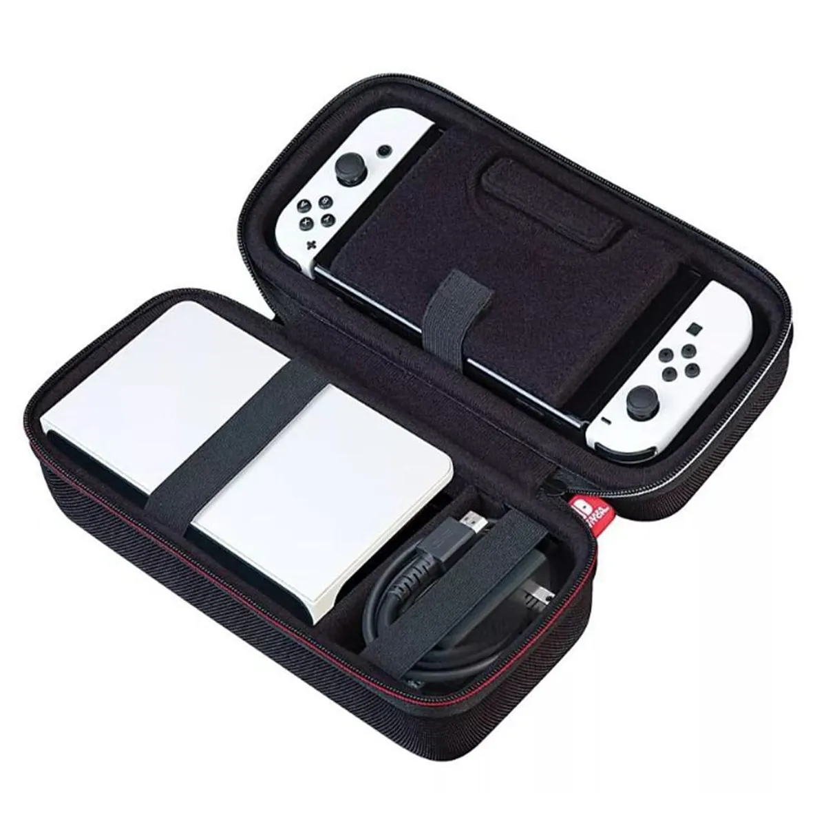 NINTENDO - Estuche Original Game Traveler Deluxe Travel Case Oled NEGRO