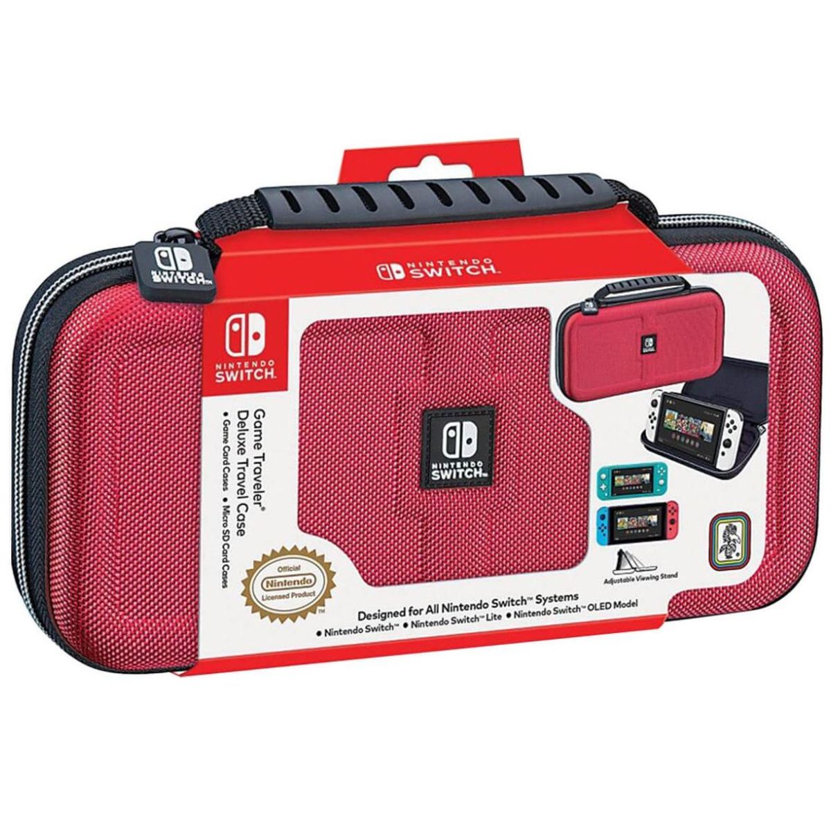 NINTENDO - Estuche Game Traveler Deluxe Travel ROJO Switch Oled Nns40Bl.