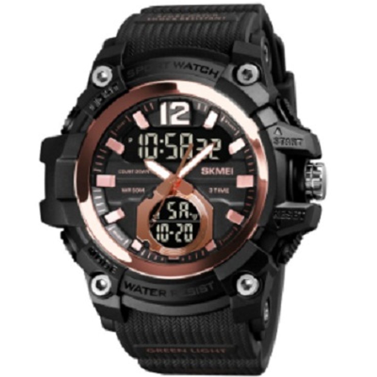 SKMEI - RELOJ SKMEI TÁCTICO 1725 HIBRIDO MULTIFUNCIÓN ILUMINACIÓN