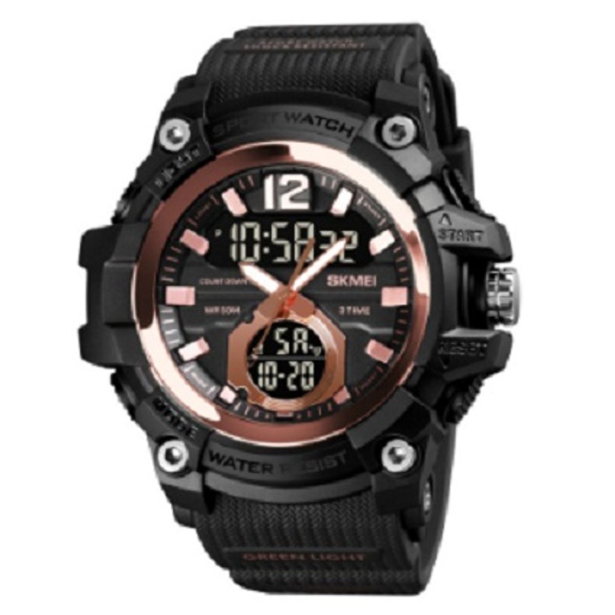 SKMEI - RELOJ SKMEI TÁCTICO 1725 HIBRIDO MULTIFUNCIÓN ILUMINACIÓN