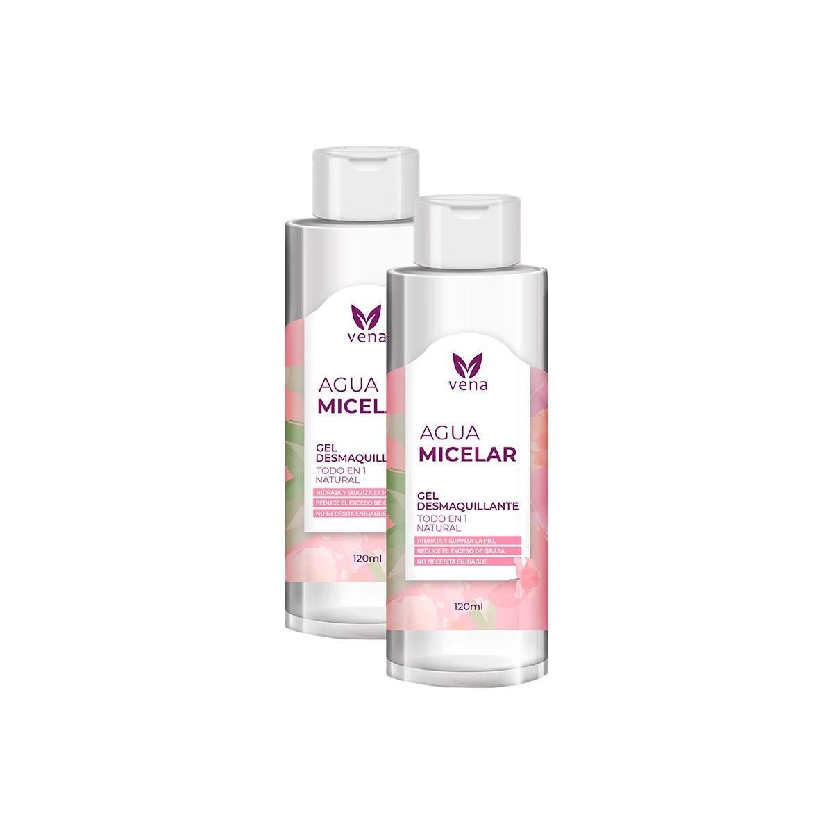 GENERICO - 2 Agua Micelar En Gel Vena 120 ml cu_.