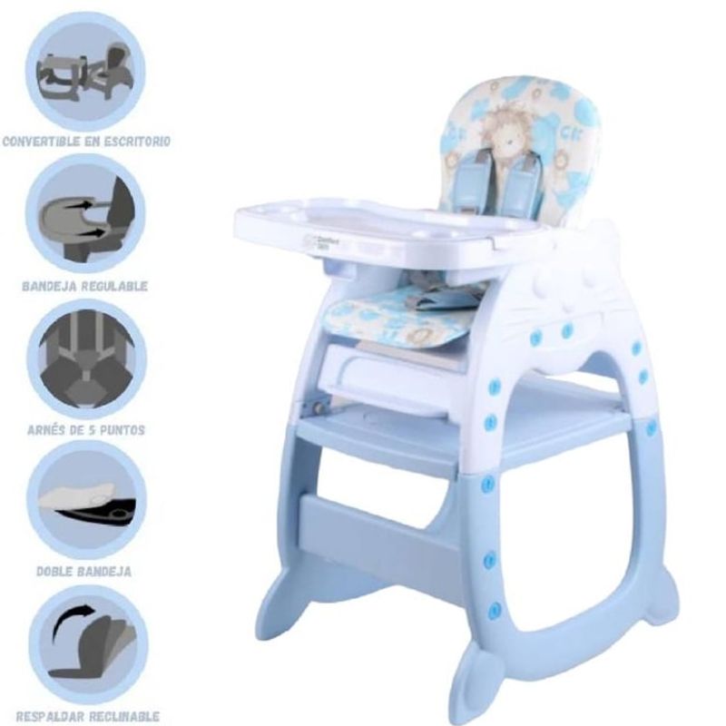 KIDS - Silla de comer gato 3 en 1 green