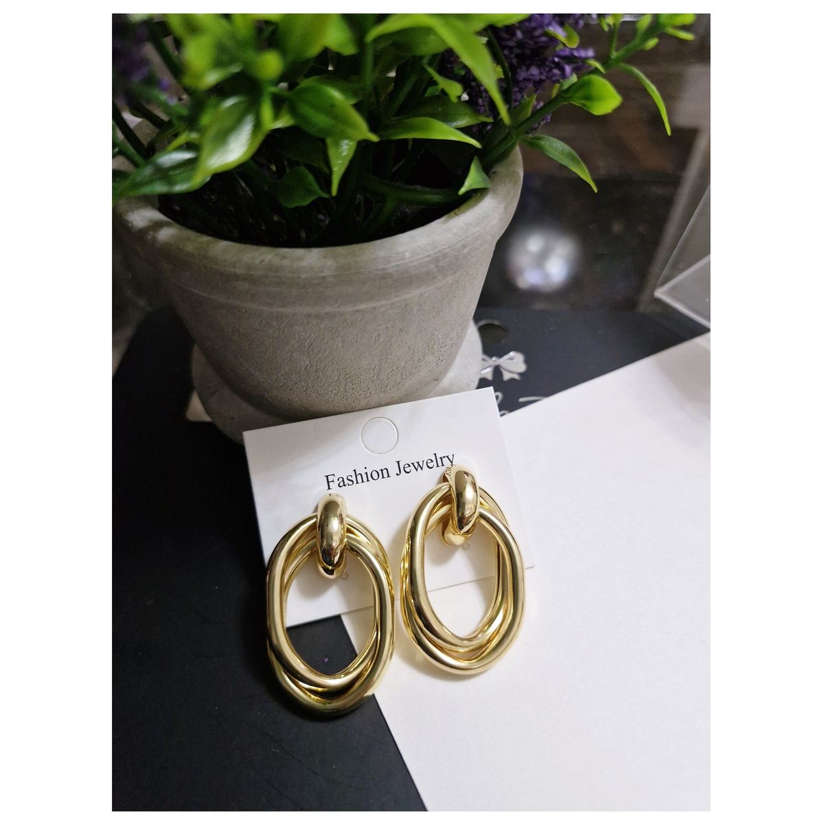 GENERICO - Hermosos Aretes Fiona - Chunky Lisas