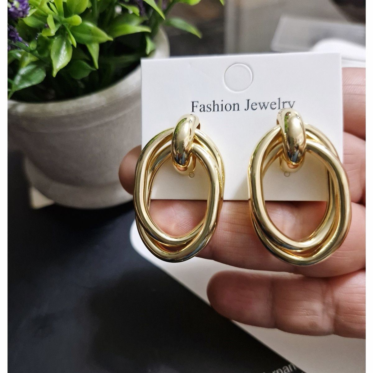 GENERICO - Hermosos Aretes Fiona - Chunky Lisas