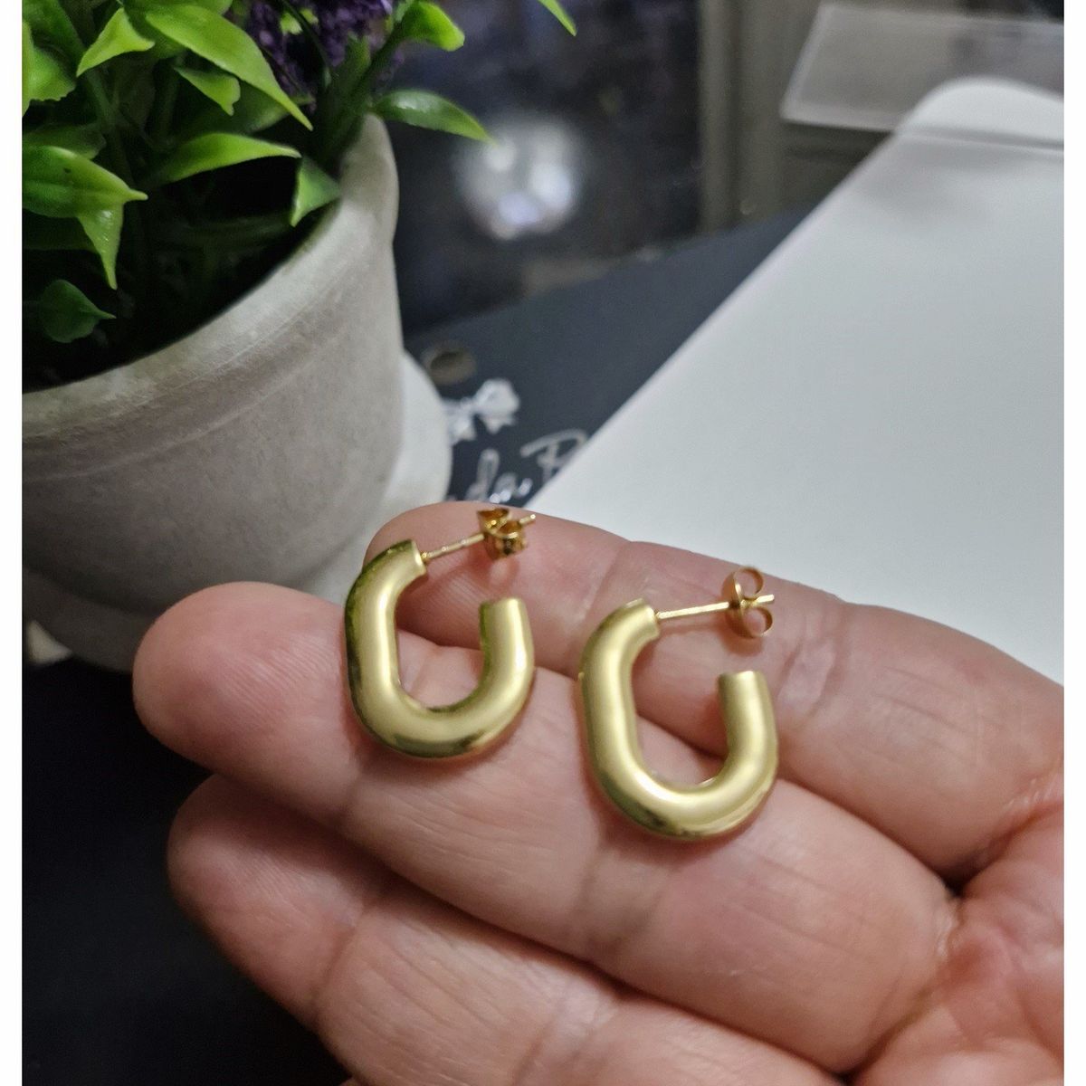 GENERICO - Hermosas Argollas Olivia - Chunky Lisas