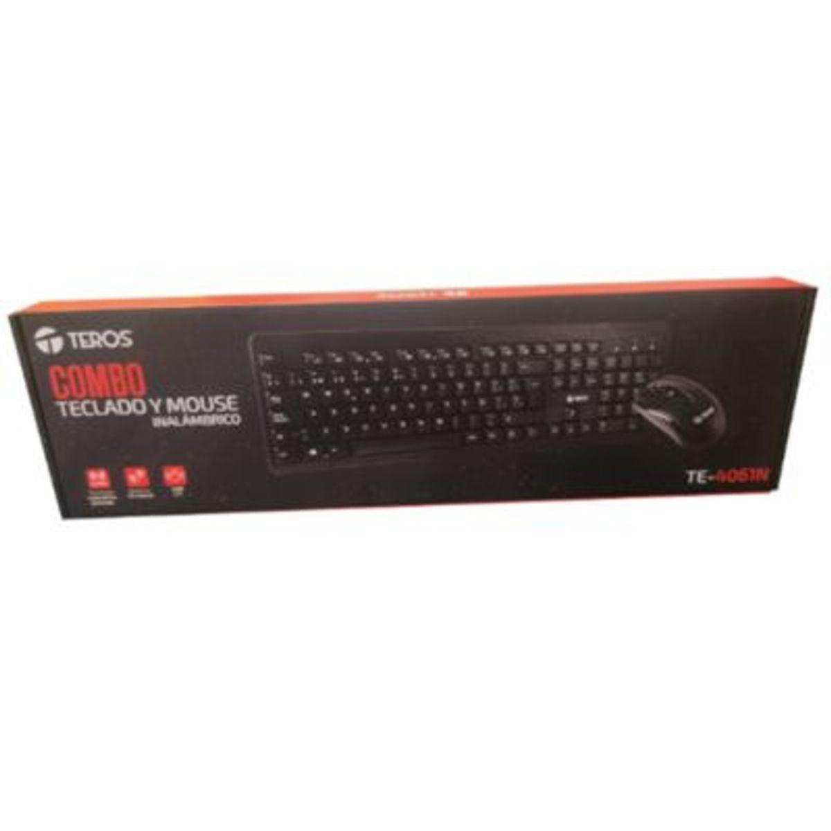 TEROS - Kit Teros Teclado y Mouse TE-4061N Inalambrico