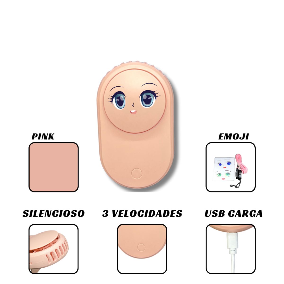 GENERICO - Ventilador DIY Emoji