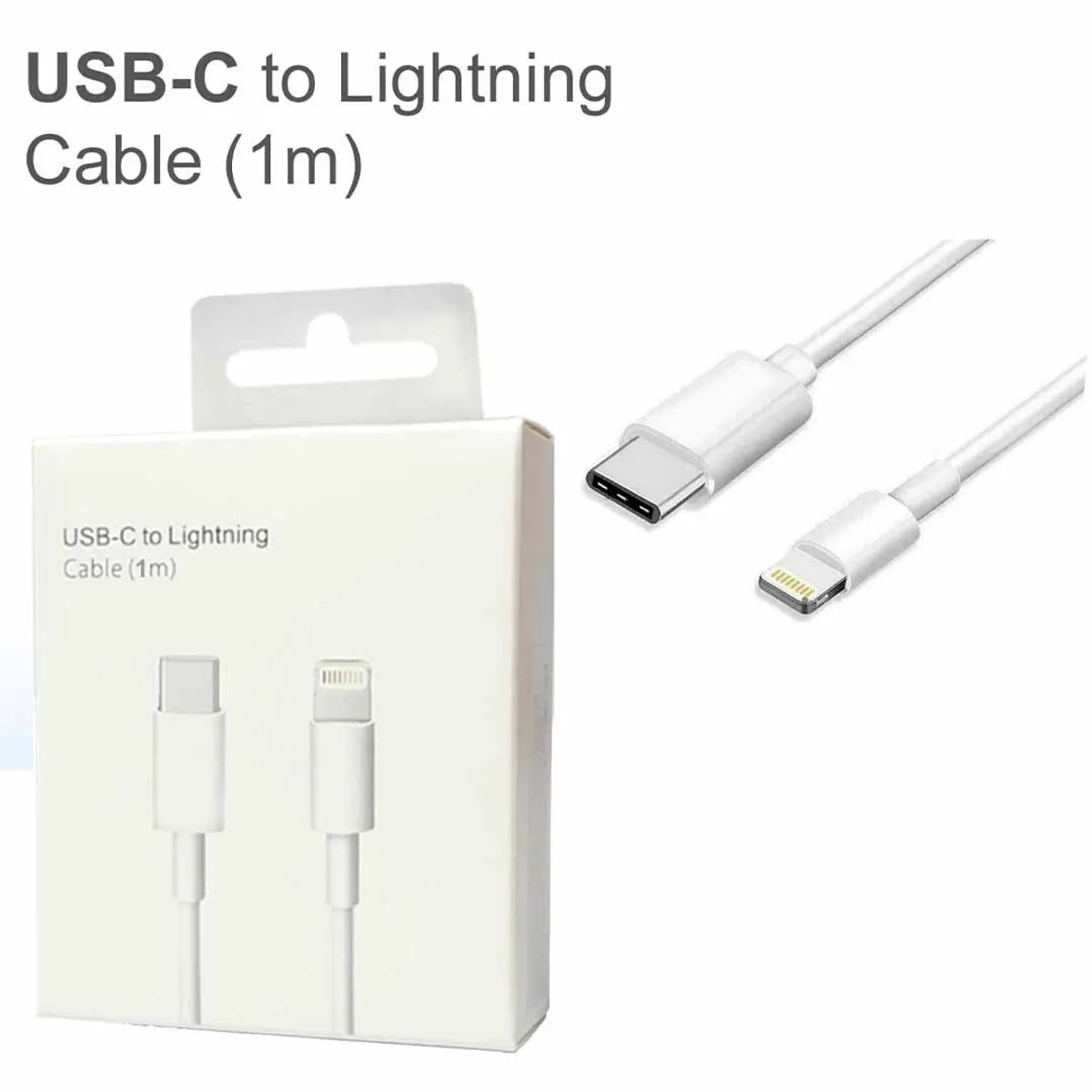GENERICO - Cable Usb-c a Lightning Compatible para iPhone 11 de 1mt