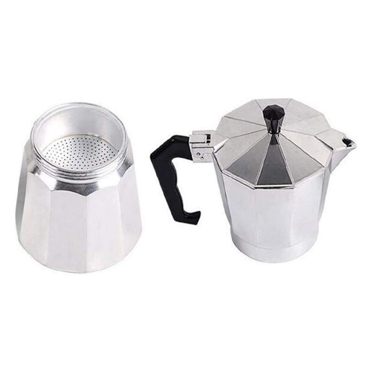 GENERICO - Cafetera Italiana  Moka P-2 Tazas de Aluminio - Coffe
