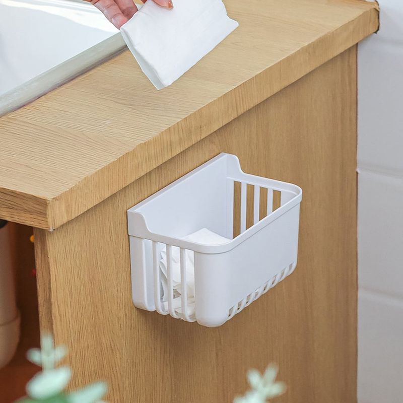 GENERICO - Escurridor Organizador de Baño Drenaje de Pared Sin Perforación Blanco