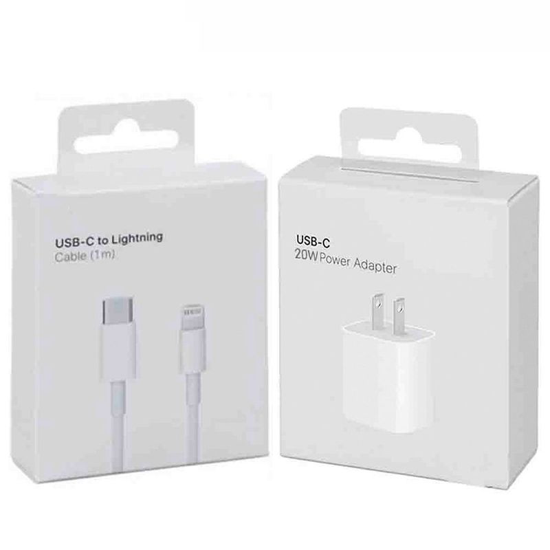 GENERICO - Cargador de 20W Compatible para iPhone 14 + Cable de 1mt
