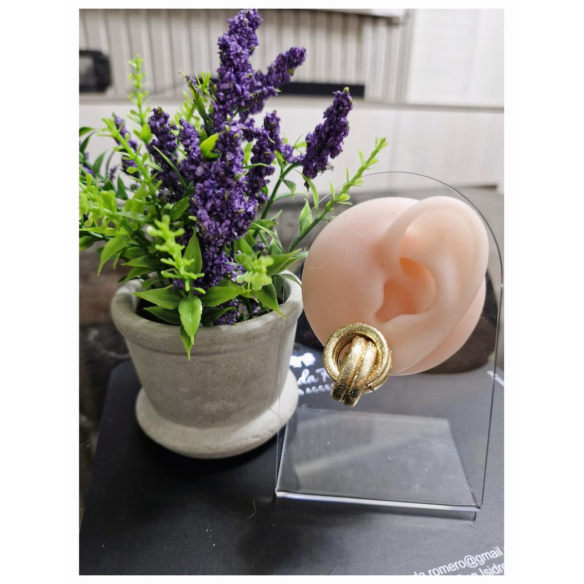 GENERICO - Lindos Aretes Nudos de Amor - Chunky con textura