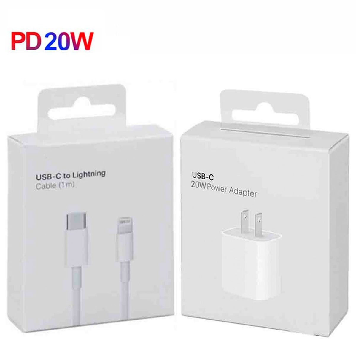 GENERICO - Cargador de 20W Usb-c Compatible para iPhone 12 + Cable de 1mt