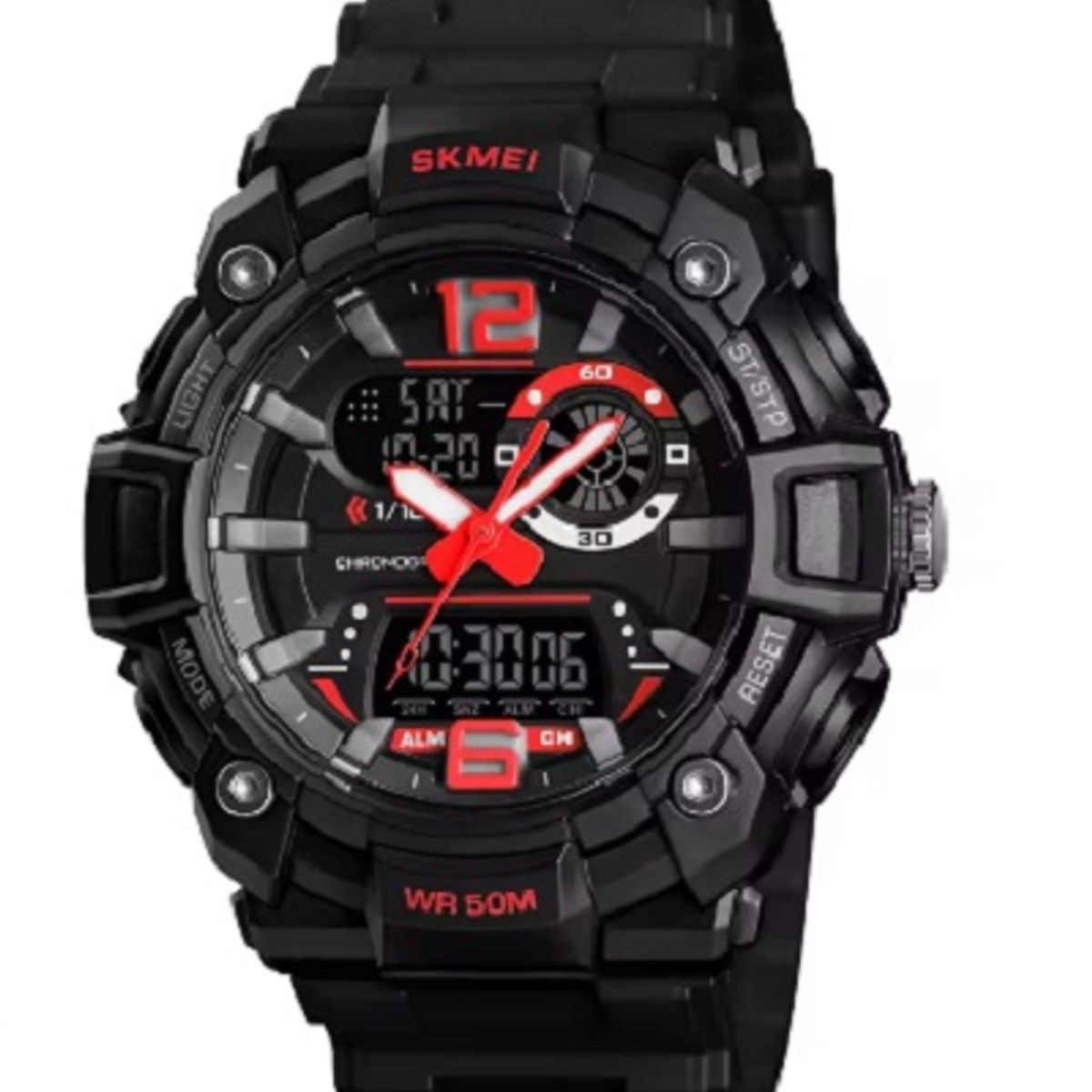 SKMEI - Reloj Hombre Skmei 1529 Sumergible Digital Alarma Cronometro