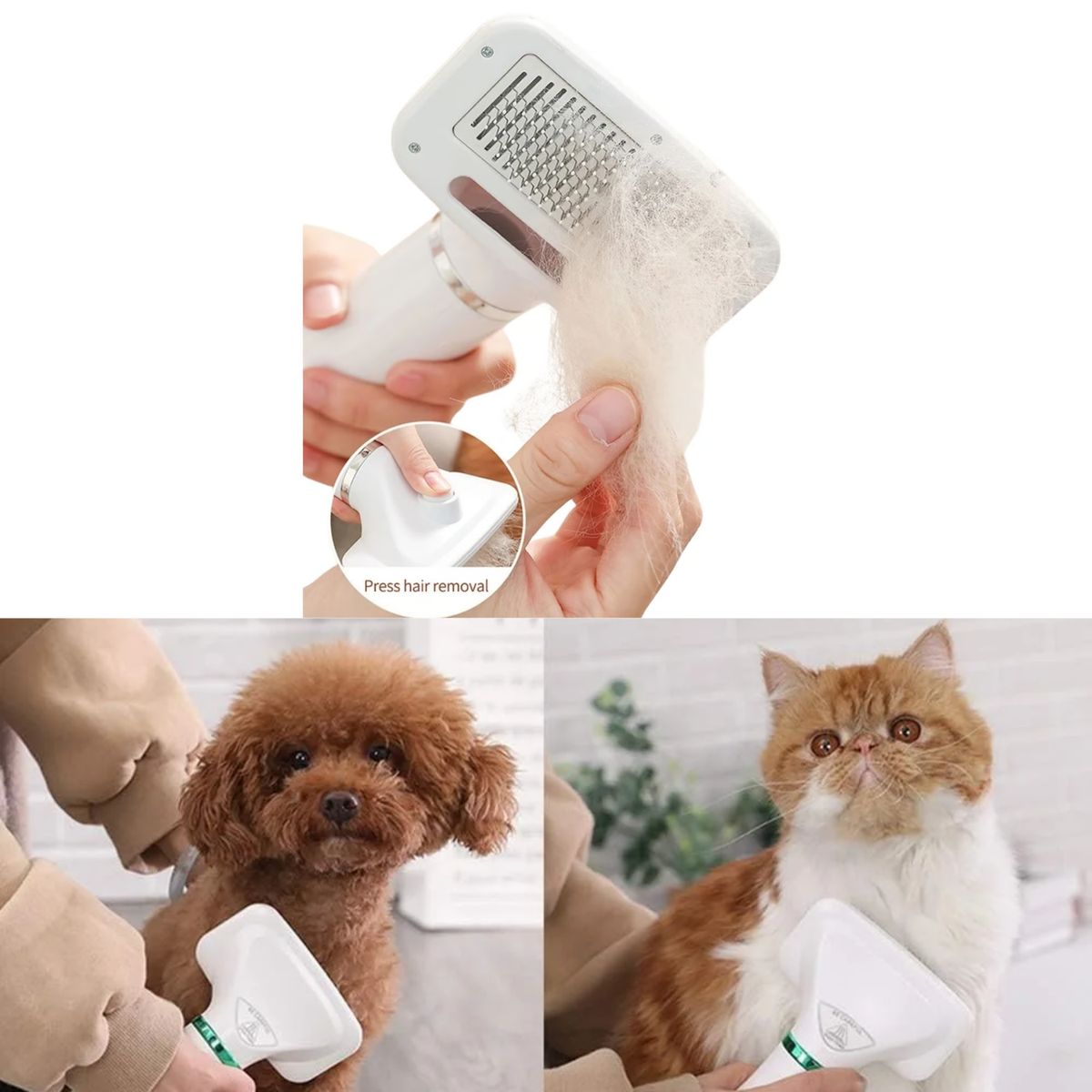 GENERICO - Cepillo Para Mascotas Eléctrico