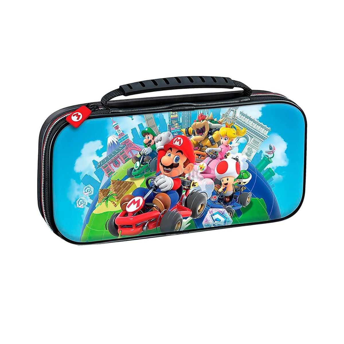 NINTENDO - Estuche Original Game Traveler Deluxe Travel Case Mario Kart Switch.