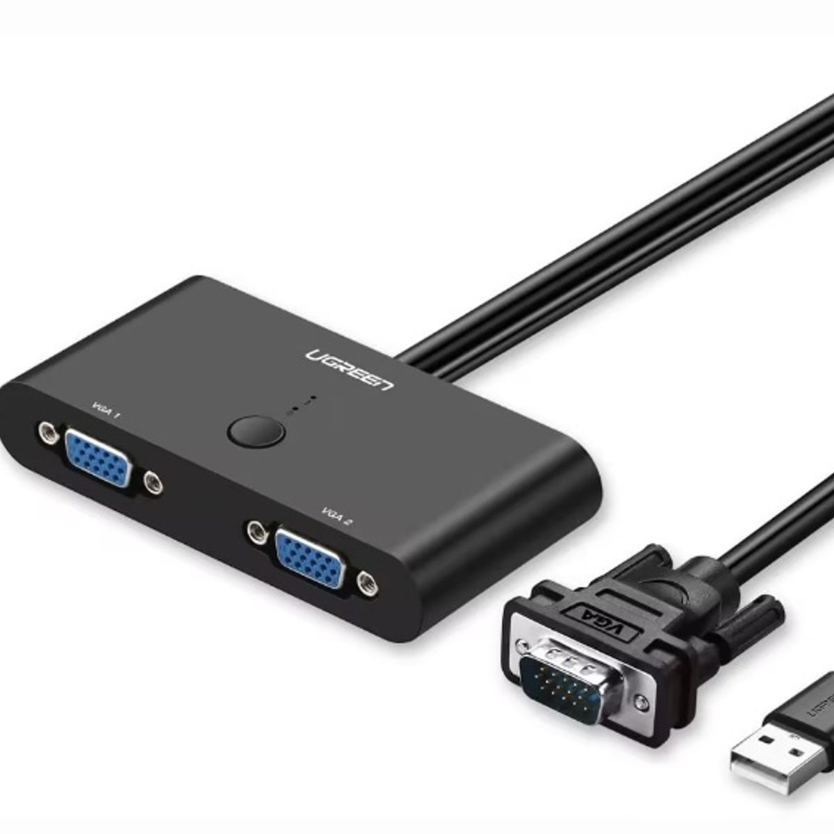 UGREEN - SWITCHER VGA UGREEN , INTERRUPTOR DE SALIDA VHGA 2 EN 1 - MODELO 30711