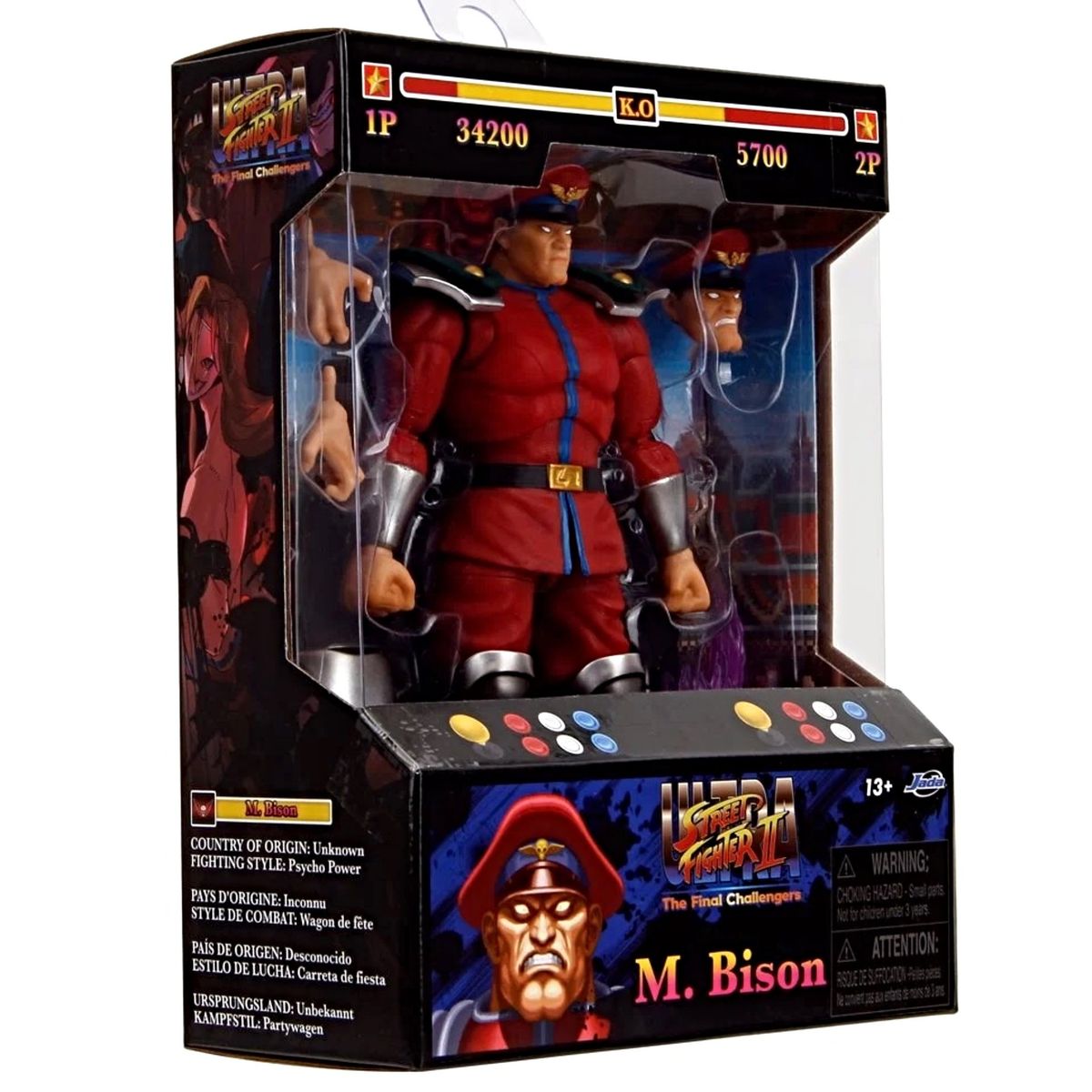 JADA TOYS - Ultra Street Fighter 2 The Final Challengers M. Bison Jada