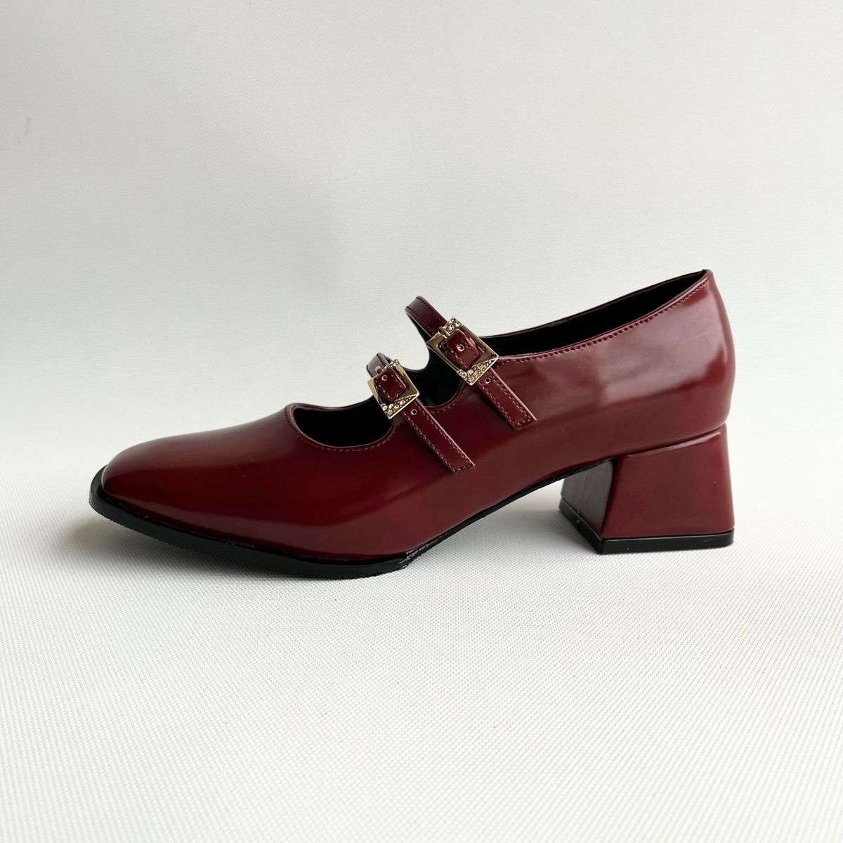 GENERICO - ZAPATOS BALERINAS MARY JANE PARA MUJER VINO