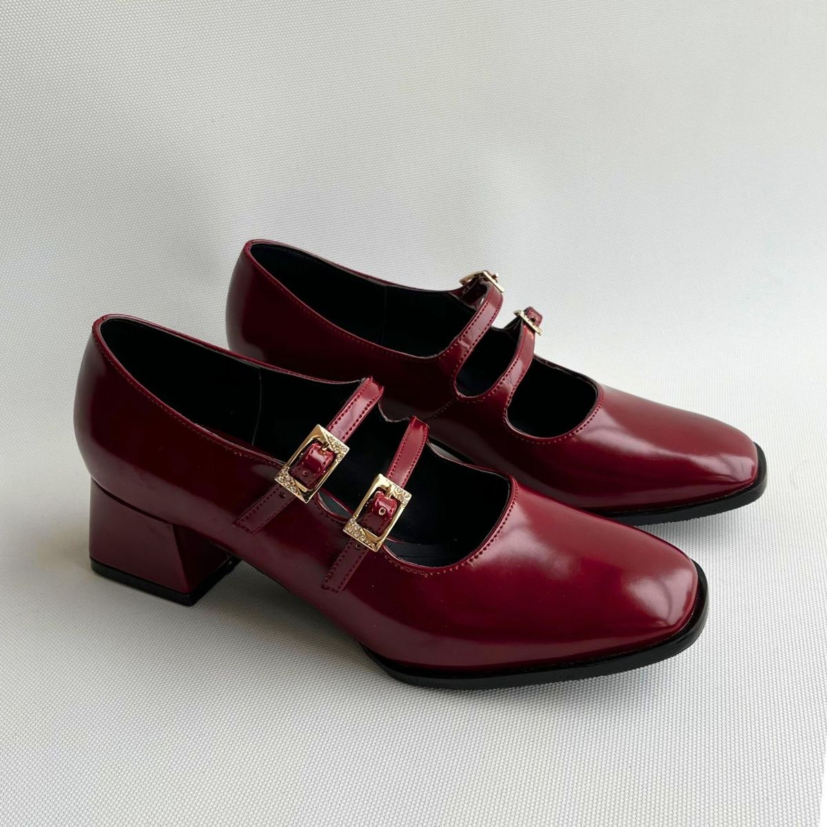 GENERICO - ZAPATOS BALERINAS MARY JANE PARA MUJER VINO