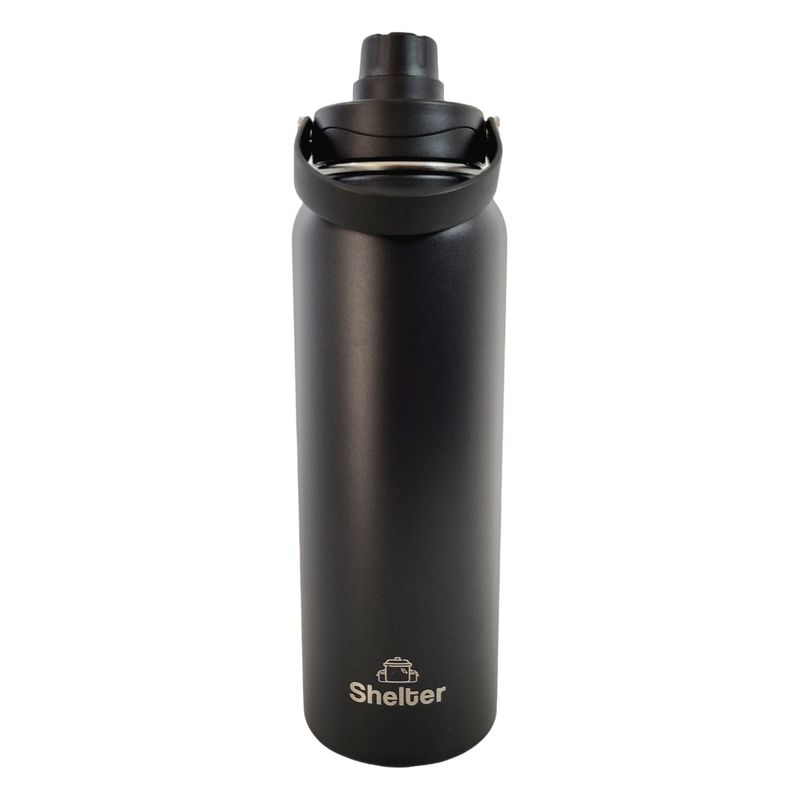 SHELTER - Shelter Sport Bottle Black 1180ml 40oz de Acero Inoxidable