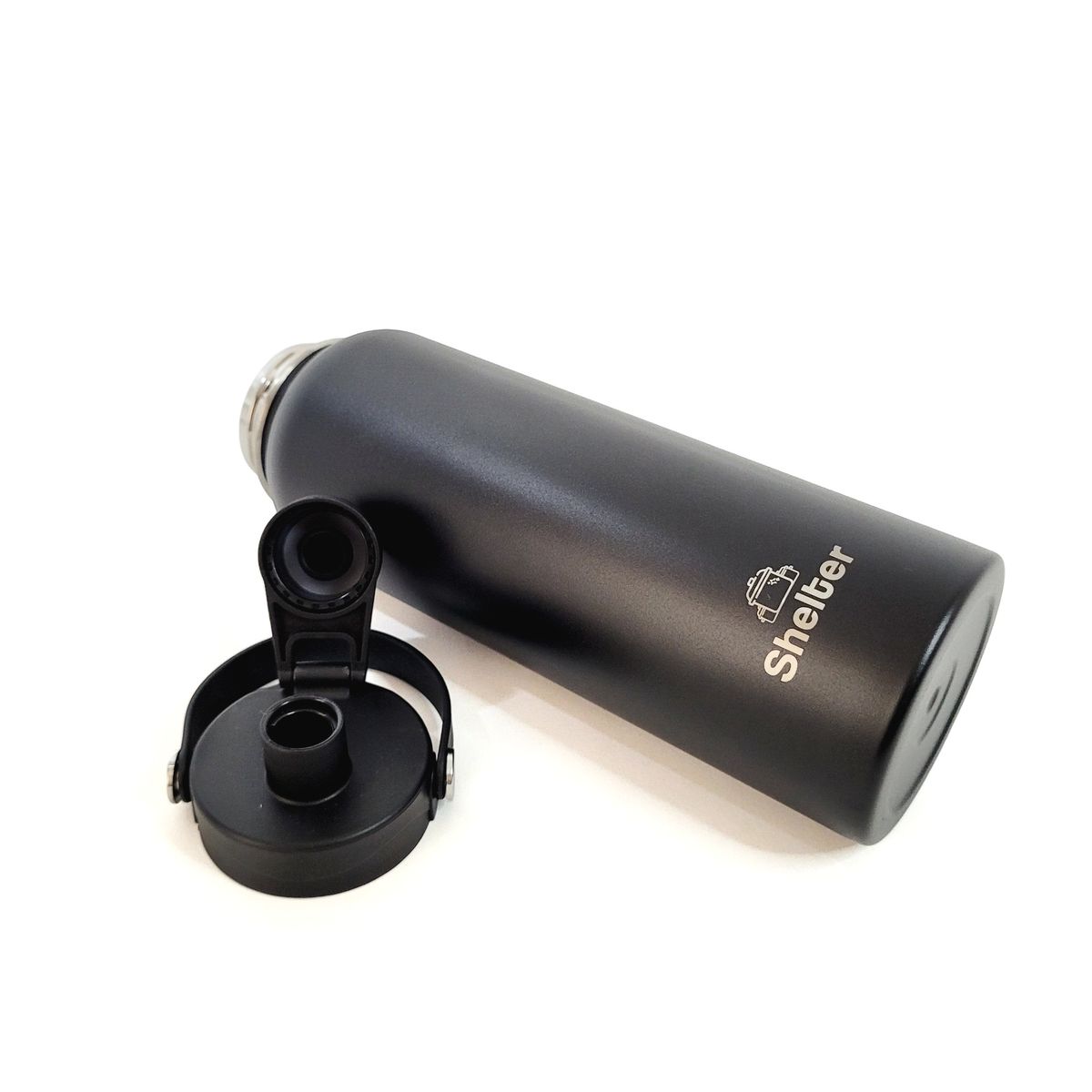 SHELTER - Shelter Sport Bottle Black 1180ml 40oz de Acero Inoxidable