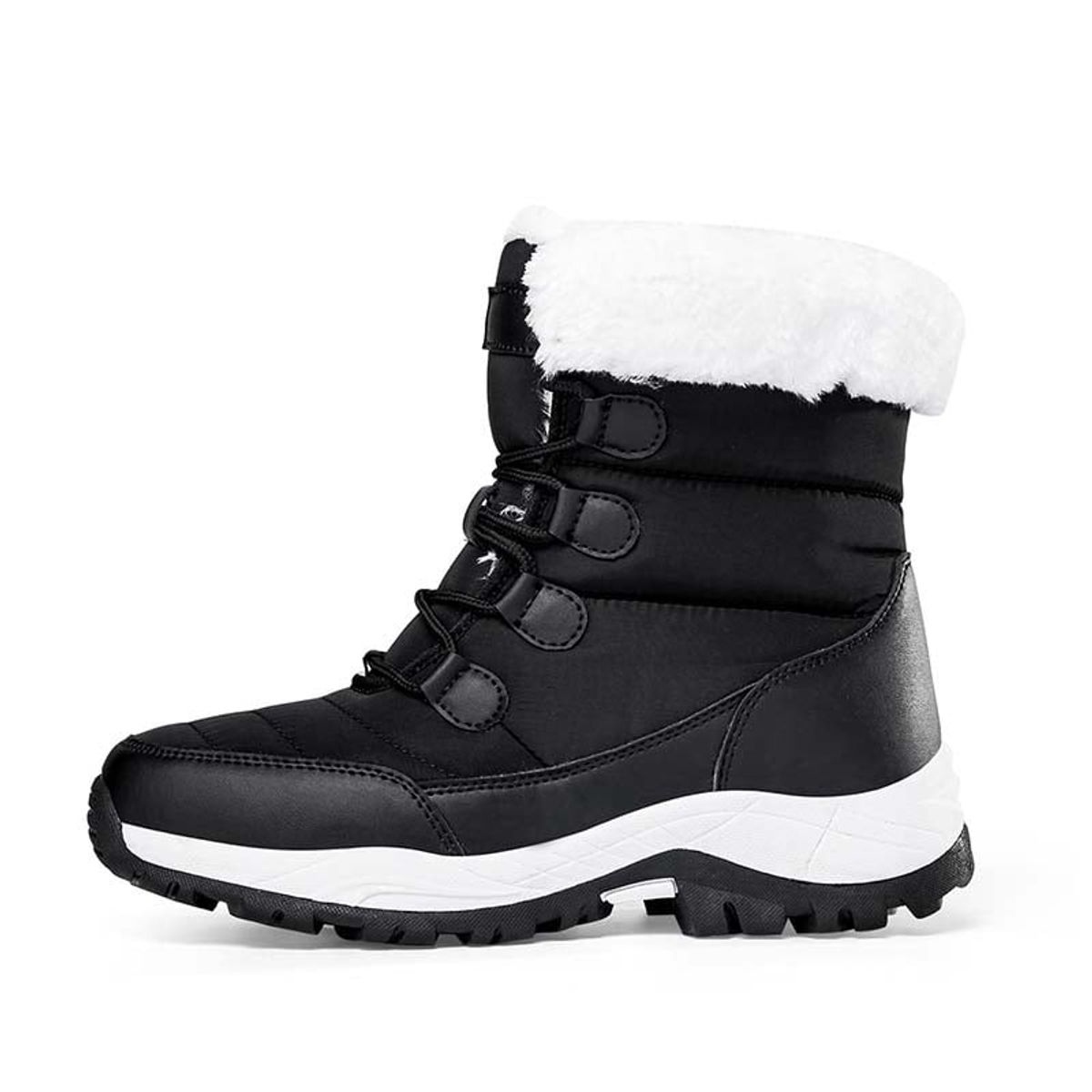 SHANDIAN - Bota temica chiporro mujer zapatos Negro