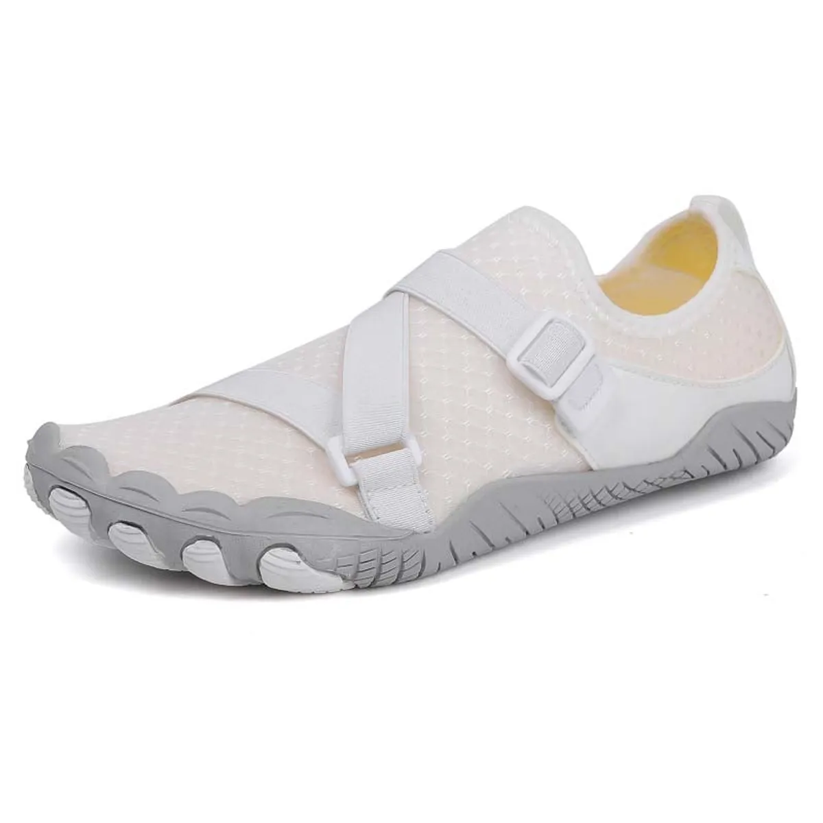 SHANDIAN - Zapatillas Agua Outdoor Hombre Secado Rapido Blanco