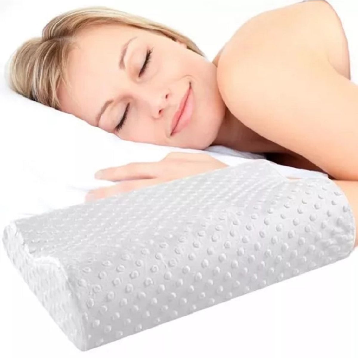 GENERICO - Almohada Viscoelastica Memory Pillow Funda Con Cierre.