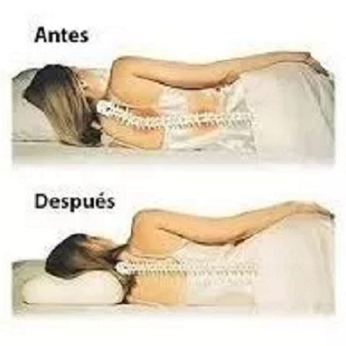 GENERICO - Almohada Viscoelastica Memory Pillow Funda Con Cierre.