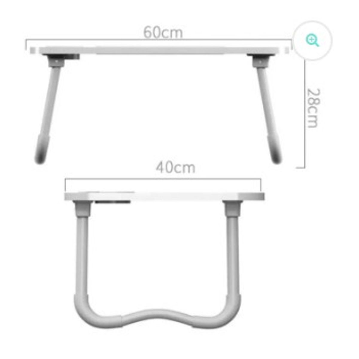 GENERICO - Mesa plegable para laptop beige