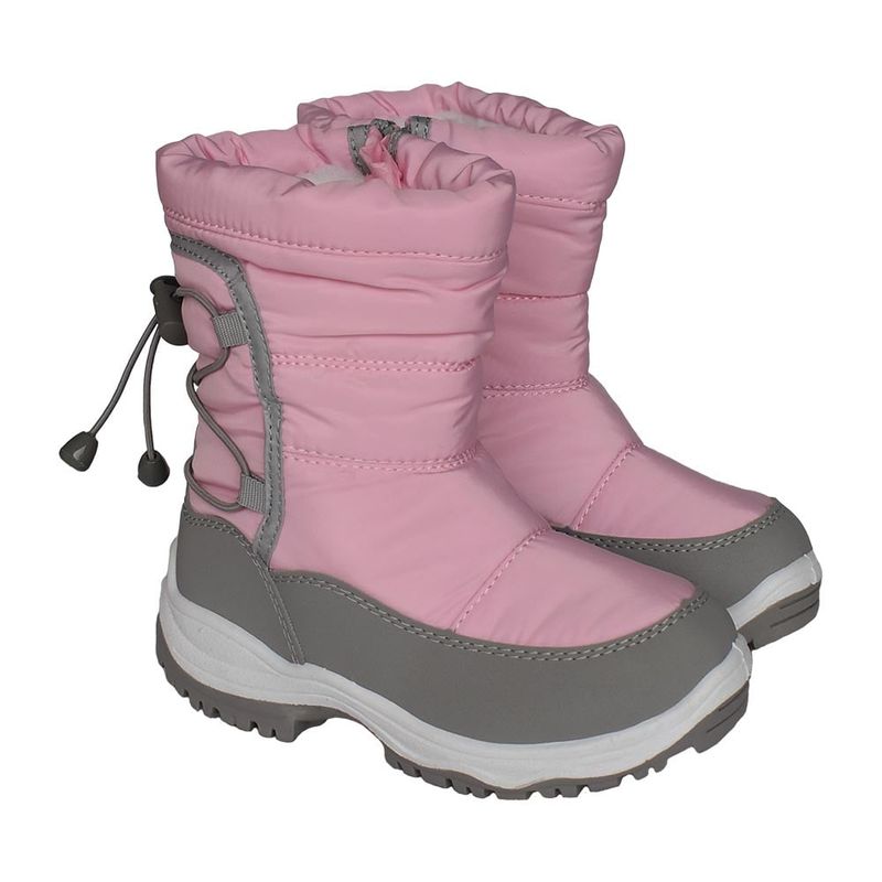 GENERICO - BOTAS PARA NIEVE Y LLUVIA  ACOLCHADAS SNOW BOOTS ROSA PLOMO