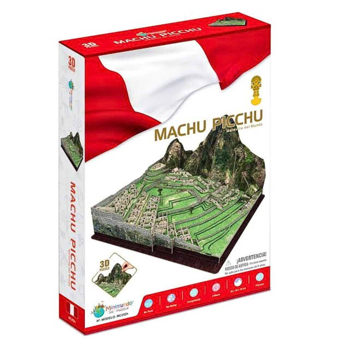 GENERICO - Puzzle 3D Machupicchu 167 Piezas Rompecabezas