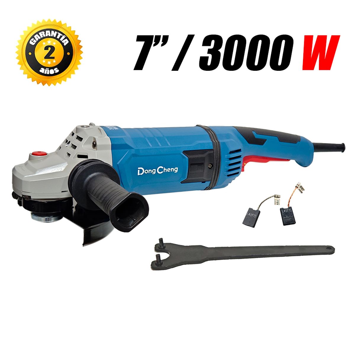 DONGCHENG - Amoladora Esmeril Angular Industrial 7″ Dongcheng DSM05-180S 3000W 8400rpm