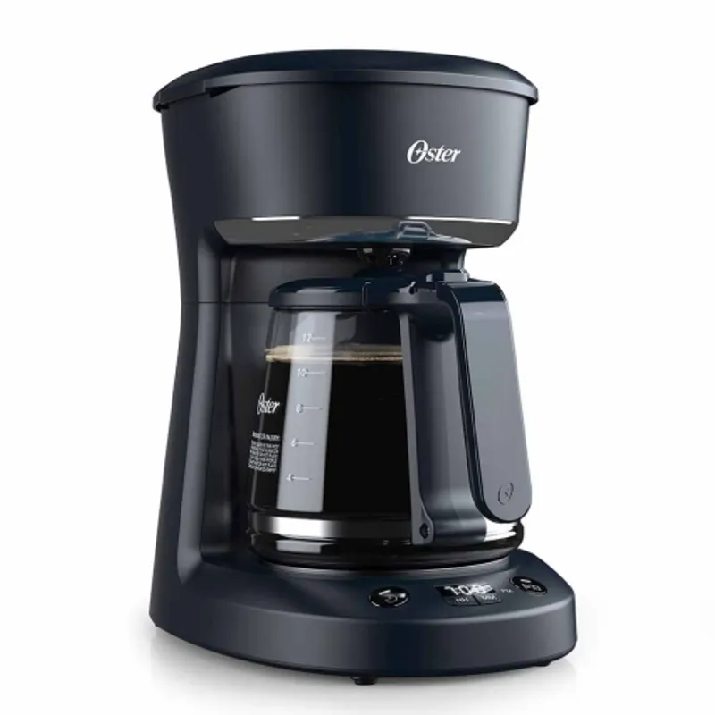 OSTER - Cafetera programable Oster de 12 tazas con auto apagado BVSTDCP12B.