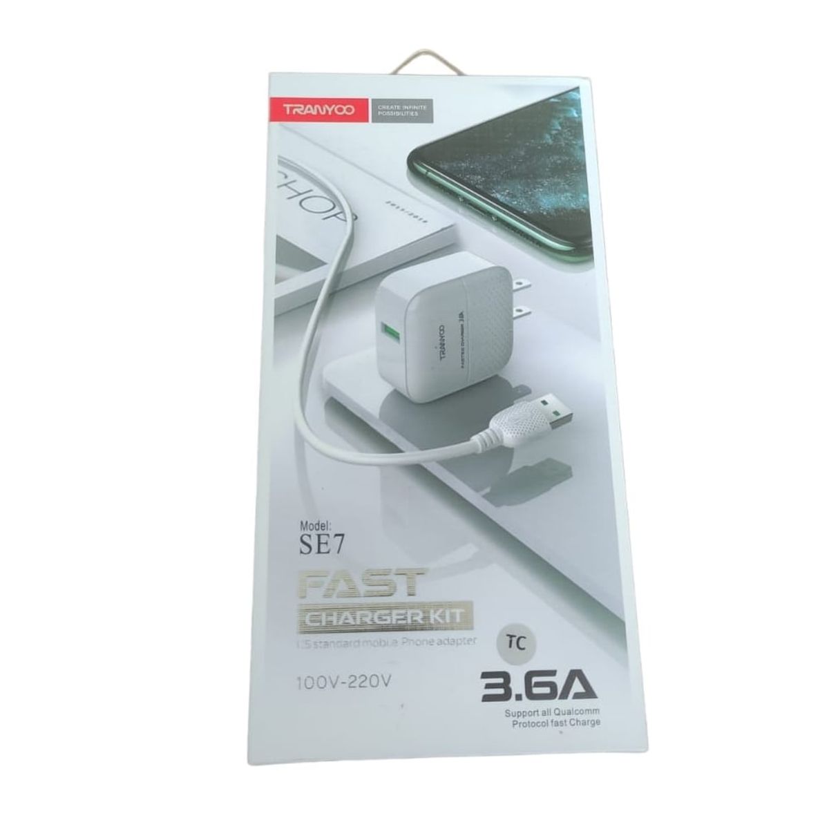 TRANYOO - Cargador USB Tipo C Tranyoo SE7 USB 3.0  3.6A
