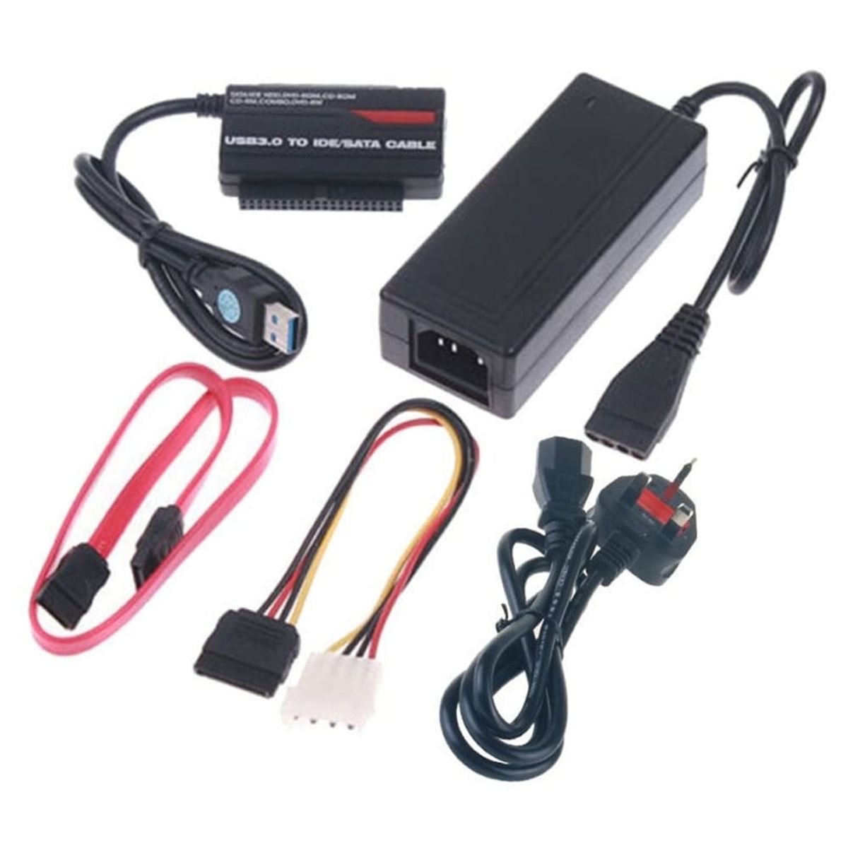 GENERICO - Convertidor Ide Y Sata 3.5 2.5 A Usb 3.0 Disco Duro Dvd Cd