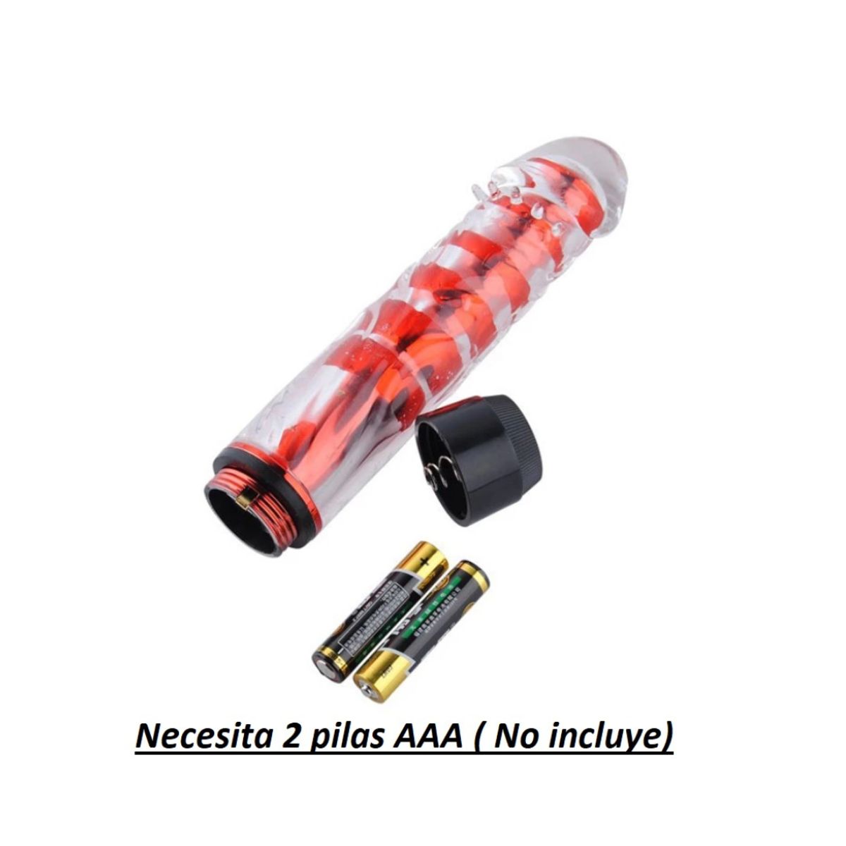 GENERICO - Vibrador jelly potente de 8 velocidades de 18 x 3.3cm