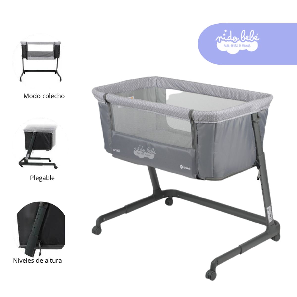 SAFETY 1ST - Cuna Colecho Gema Color Plomo