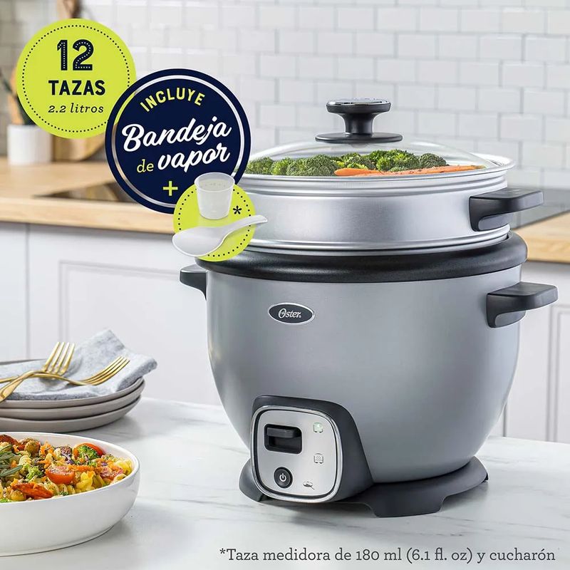 OSTER - Arrocera multiusos Oster® acero inoxidable con función sofrito CKSTRC7030S
