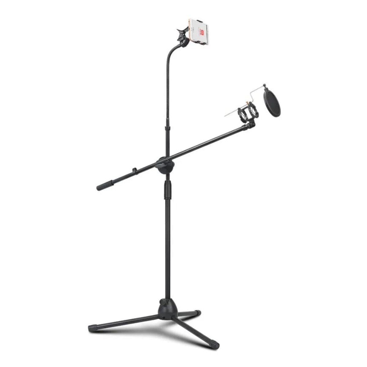 GENERICO - Soporte Suelo para Microfono Celular Flexible Pedestal Tripode