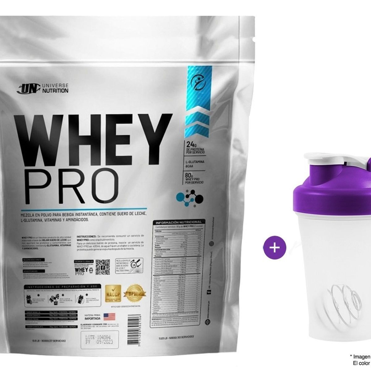 UNIVERSE NUTRITION - Whey Pro 3 kilos UN Chocolate + Obsequio